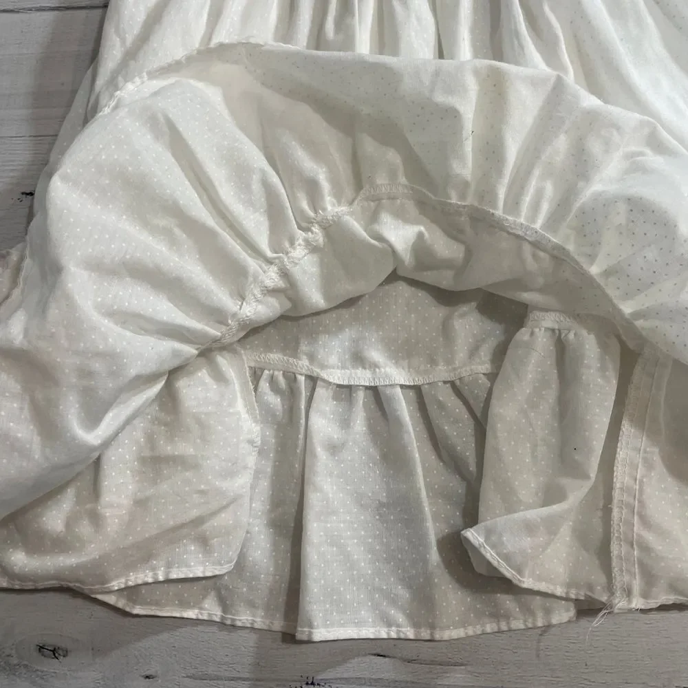 Princess Anne hand smocked dress white size‎ 5